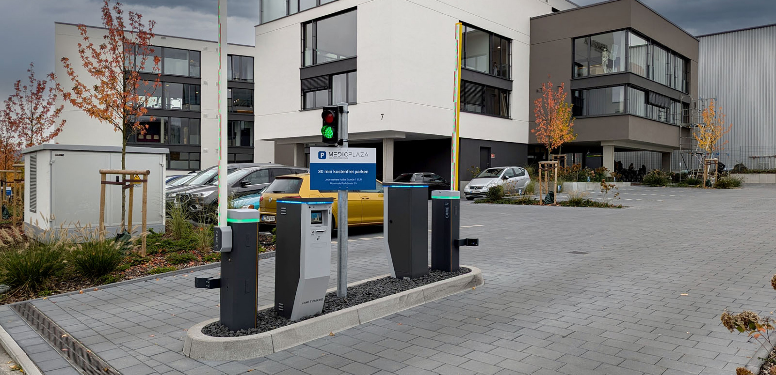 喀美为德国健康中心部署停车场管理系统